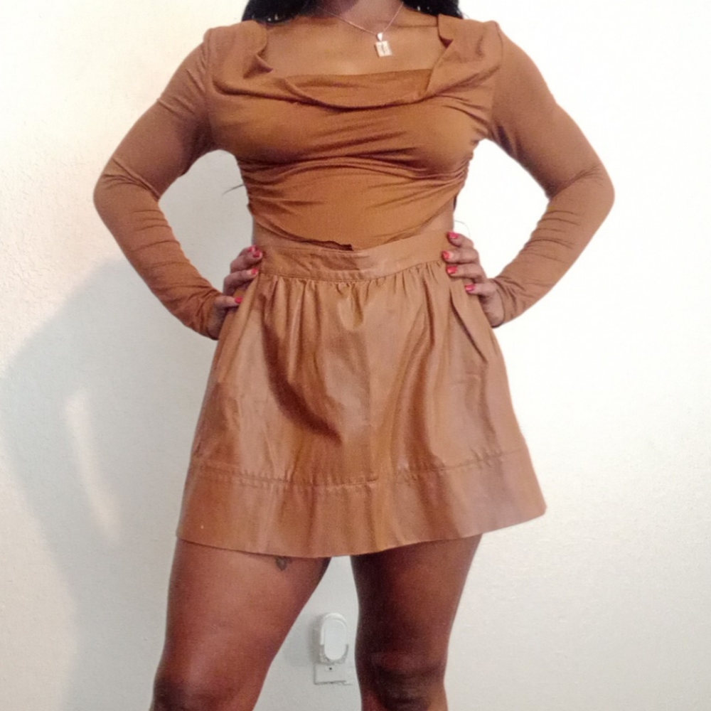 Leather skirt